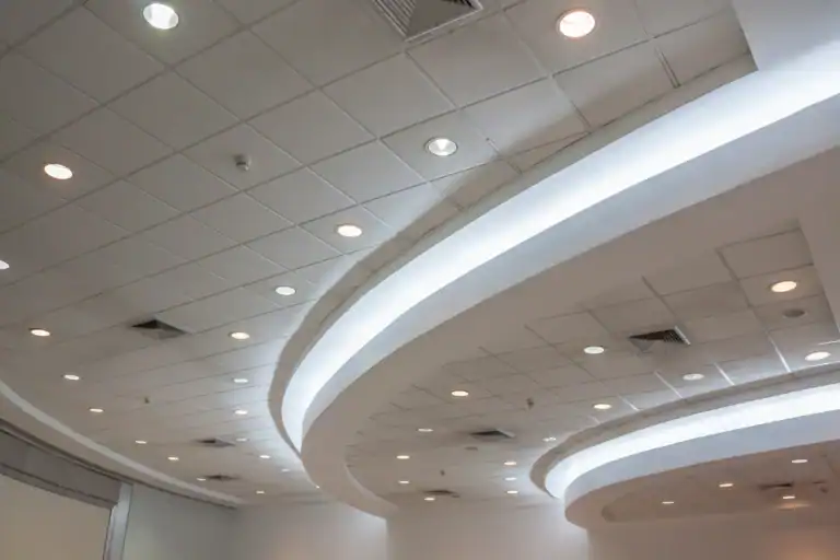 Commercial LED lighting retrofit in commercial building.