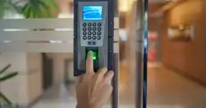 Access control installation showing wiring and door hardware cost drivers